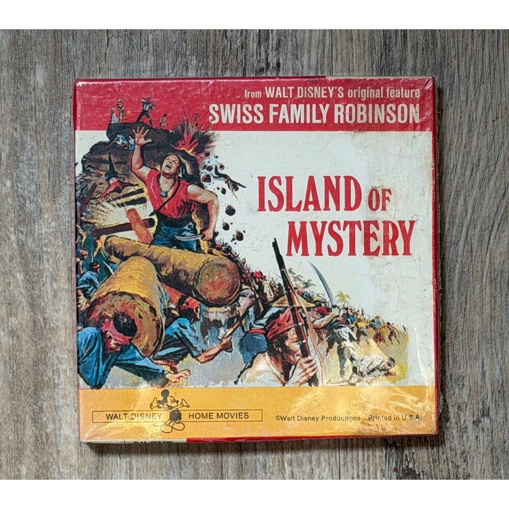 Island of Mystery Walt Disney Vintage 8mm Silent Film Swiss Family Color 2112